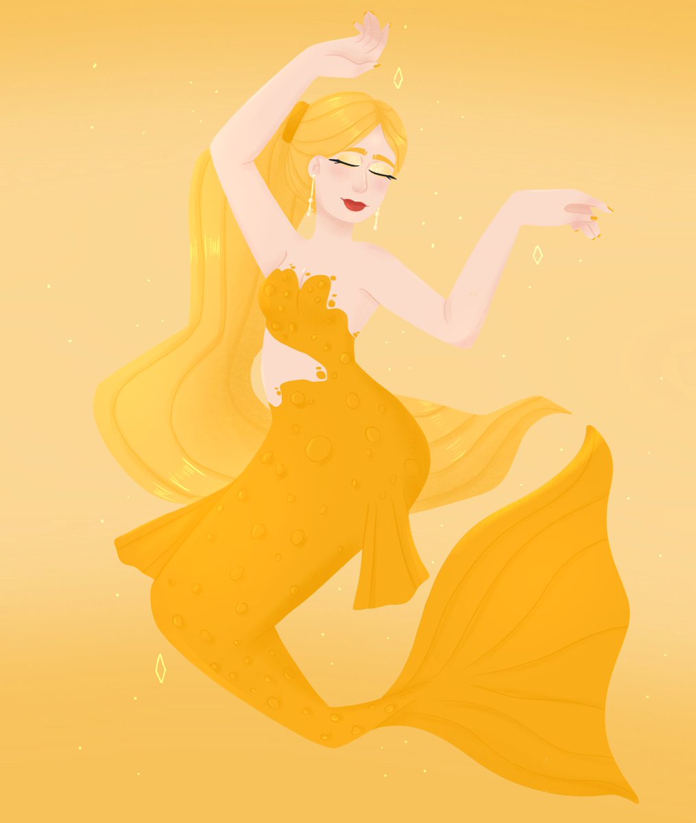 Radiant Yellow💛
•
•instagram.com/p/CAN1Q5tD85m/…
•
#mermay #mermay2020 #mermaid  #pantonemermay  #art  #yellow #radiantyellow #dance