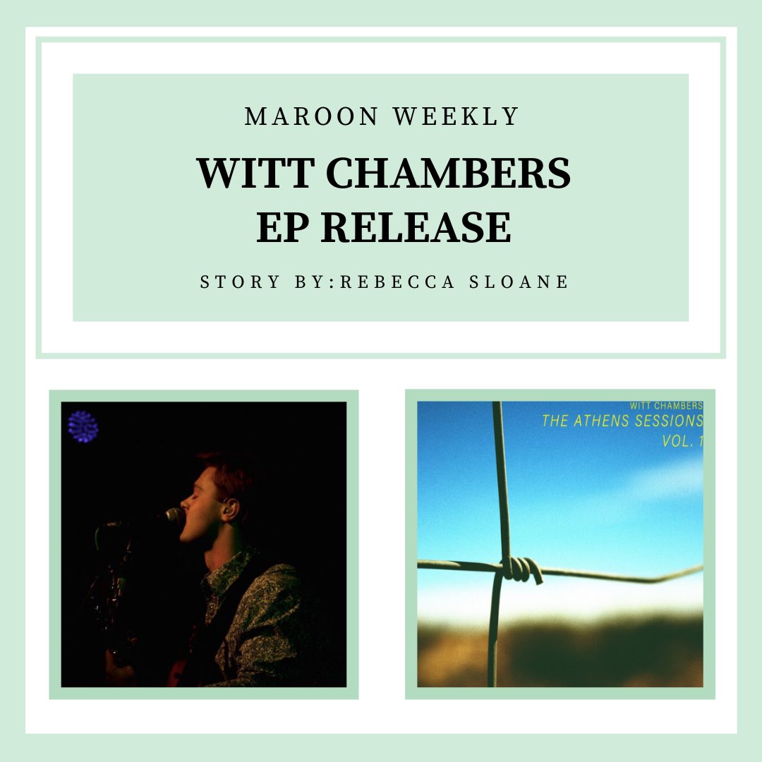 maroonweekly's tweet photo. Need some new music to listen to at home these days? Luckily, Texas A&amp;M student Witt Chambers just released his new EP, The Athens Sessions, Vol. 1! Head to the link in our bio for more details and information on how you can listen.🎸
Story by: Rebecca Sloane #LiveInTheNow https://t.co/sQVhA4JMKY