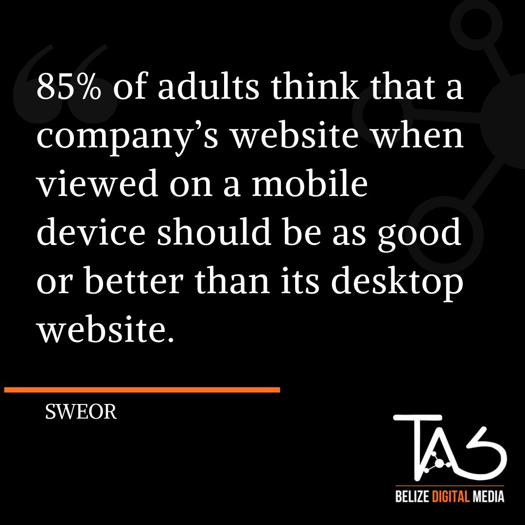 TASBelize's tweet photo. 💡Does your #website look good on mobile? A lot of searches are made from a mobile device. It is important for your company that your website has a responsive mobile-friendly design. If you need help to do that, we would be glad to help you.

#Webdesign #webdevelopment #Belize https://t.co/z4iPWzKhTg