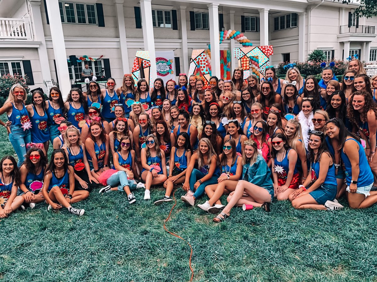 ☆HAPPY FOUNDER'S DAY TO ALPHA DELTA PI☆ 
The Tau Chapter of Alpha Delta Pi was established at the University of Kansas in 1912. We are so proud of your principles of scholarship, leadership, service to others, and sisterhood. Congrats on 108 years! 🦁💙✨
