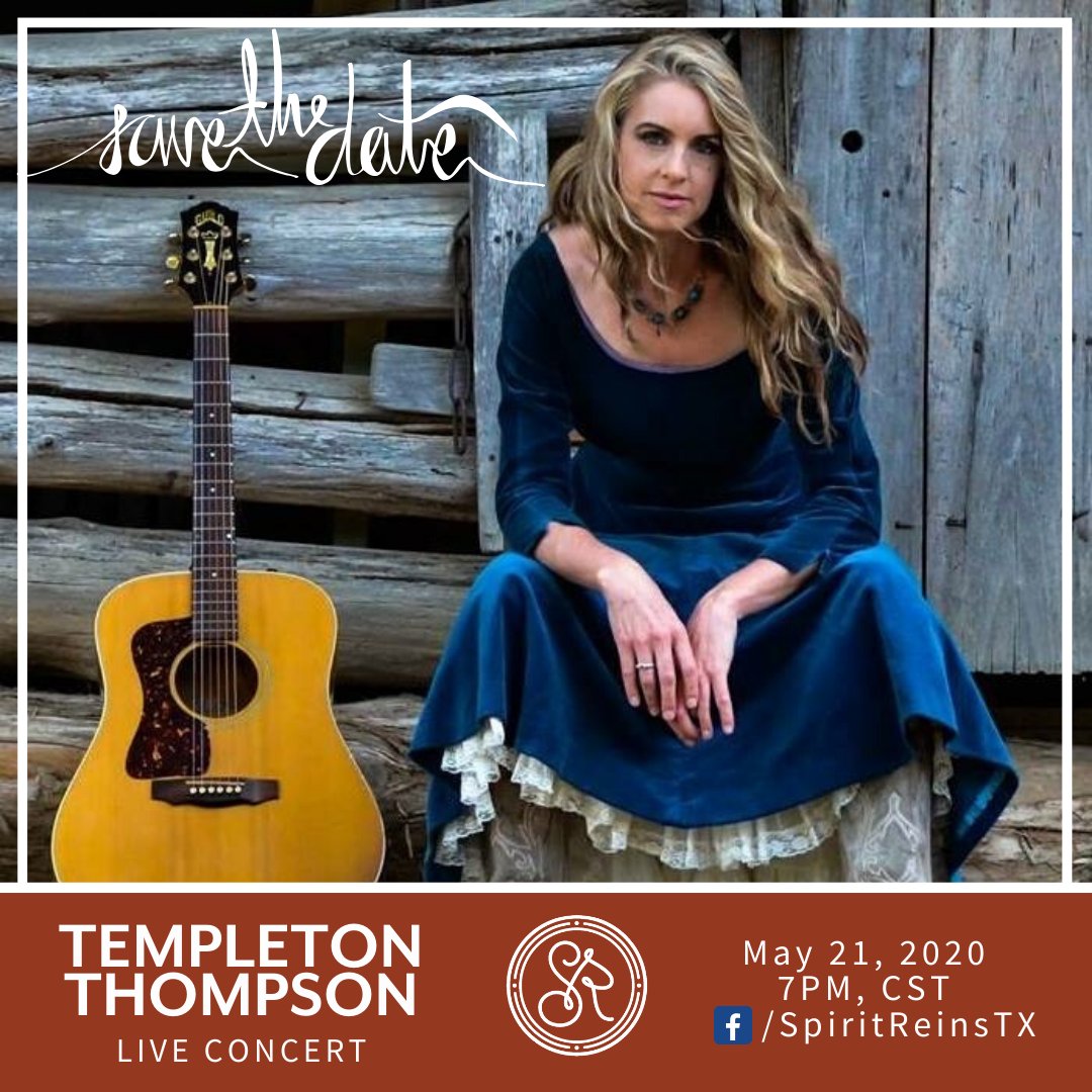 SpiritReins's tweet photo. We are SO excited that @TempletonTMusic—the celebrity sponsor for our Girls &amp; Horses Giving Group—will be hosting a concert LIVE on our Facebook Page. Tune in for an evening of lyrical joy and fellowship. Invite your family and friends! Link: https://t.co/D6EPUXkyHX https://t.co/lCZ8CDQ9cw