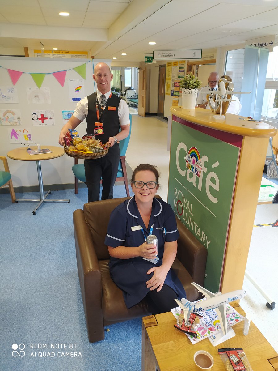 Thank you very much to <a href="/_ProjectWingman/">ProjectWingman</a> <a href="/WythenshaweHosp/">Wythenshawe Hospital</a> Very welcoming when we visited on our break today. Your generosity is much appreciated ✈️ #inthistogether #aviationinlockdown #COVIDー19 #NHS #safehaven #restandrelaxation #keyworkers #thankyou