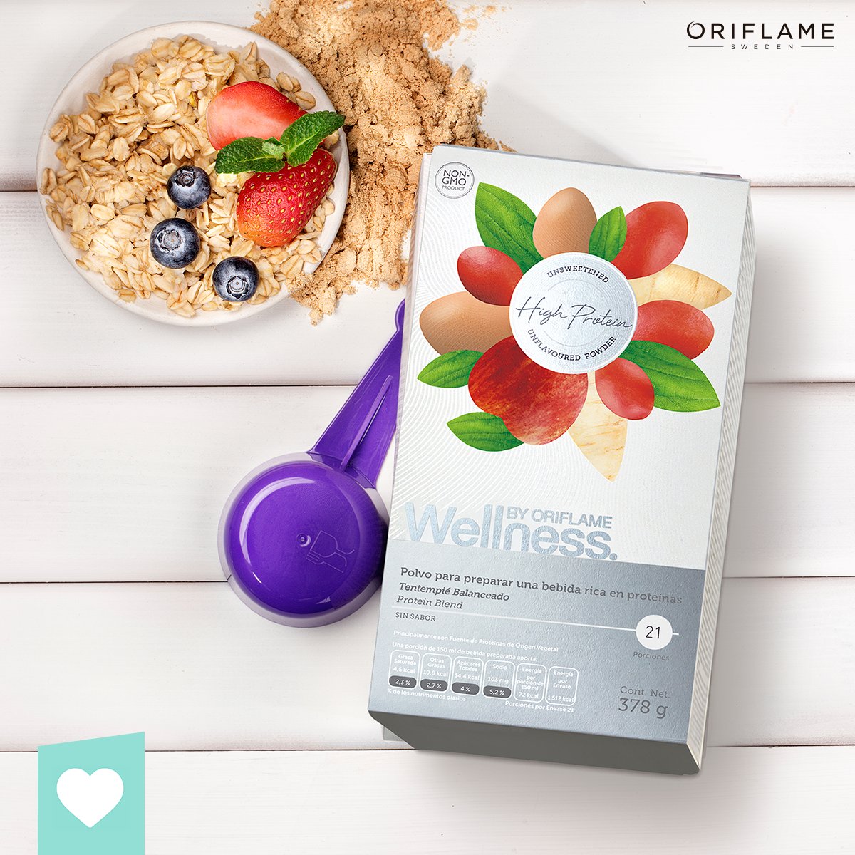 OriflameMexico's tweet image. ¿Cuál es tu receta favorita adicionando Protein Blend? 🥙🍲🍰#WellnessByOriflame #OriflameTeQuiereBien