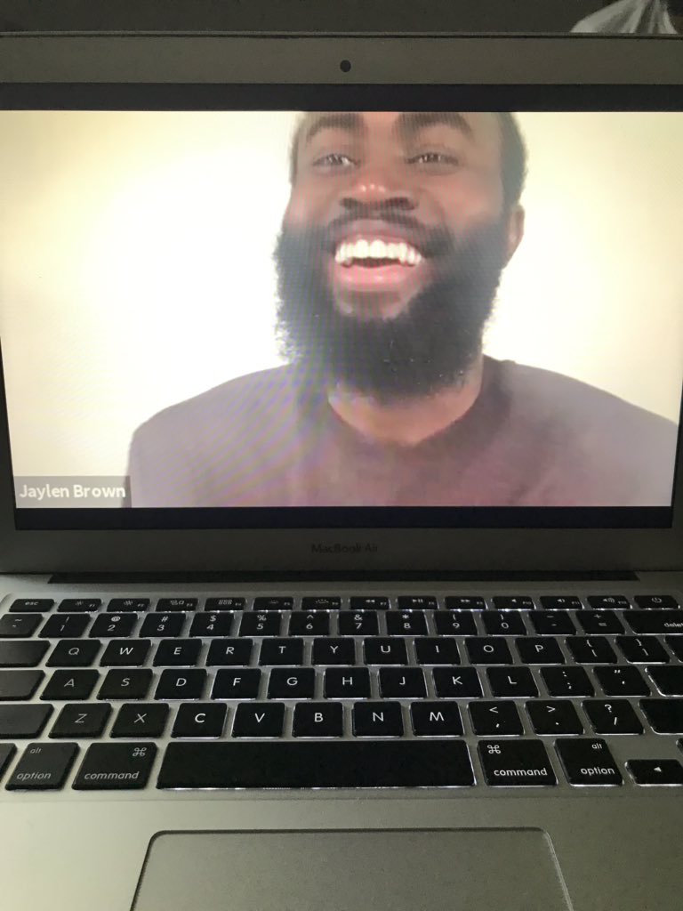 UMassASPIRES's tweet photo. Today we had 174 people registered for #AConversationwithJaylenBrown Thank you @FCHWPO for sharing the importance education, mental health and for utilizing your platform to speak on social injustices! 

This was a great collaboration with @UMassSAI 👏🏽 https://t.co/Ojw7dJxYZc