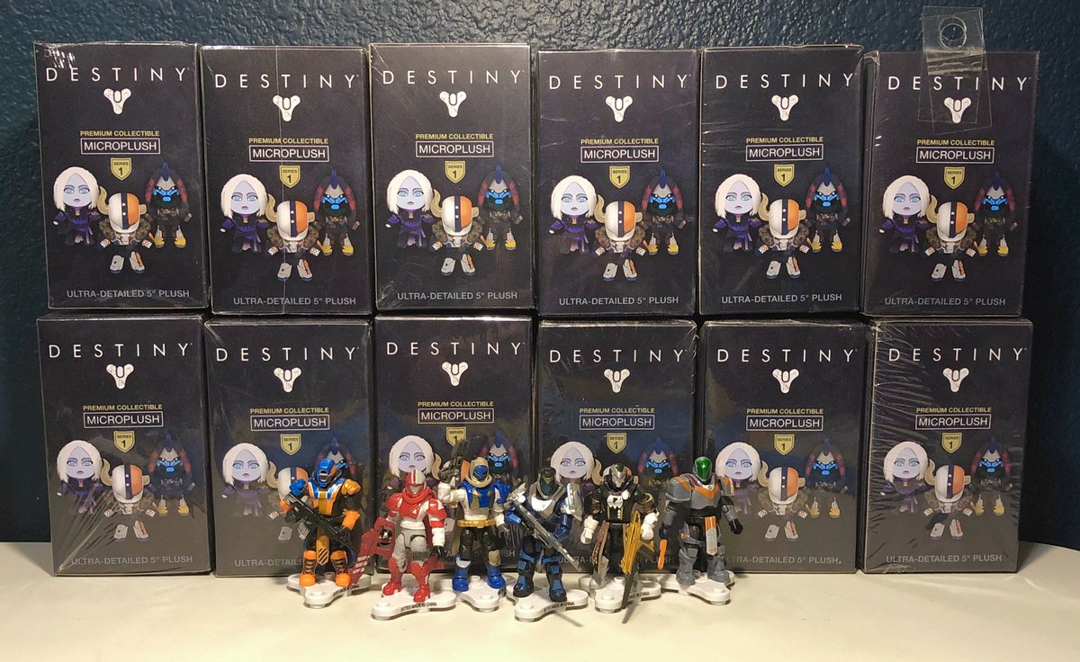 destinycollect's tweet photo. Today's haul! Mega Construx's Guardian Series 1, and a case of the Destiny Microplush by The Coop. Been looking to complete these collections for a while now, nice to have finally done it. Gonna open the blind boxes soon! https://t.co/adQpxqs6j0