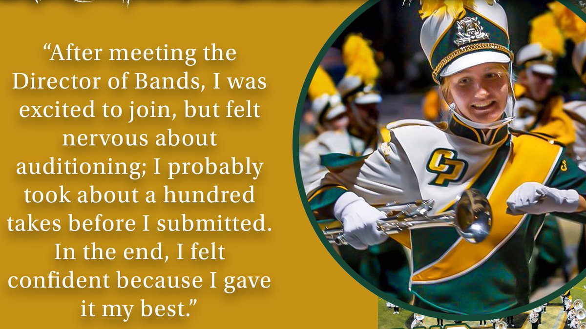 CalPolyBand's tweet photo. Here is an #AuditionExperience from 3rd year Architecture major and trumpet player, Rachel Splitgerber!
For more information, visit https://t.co/pYFxP6F6gL
#RideHigh #RideTogether #JoinBand #AuditionExperience #FreeAuditions πππ https://t.co/8XjP23doVi