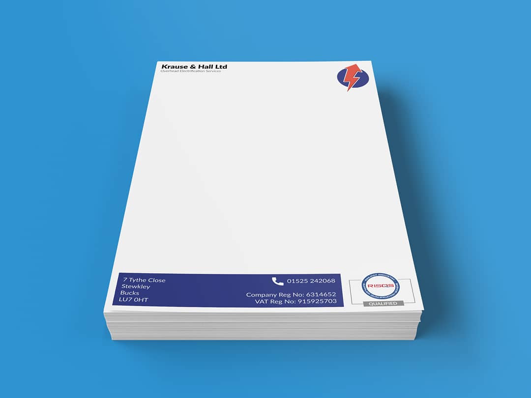 chapmandandm's tweet photo. Logo development for Krause &amp; Hall Ltd. Brief was to use their existing logo and bring it up to date with similar colours. To accompany the logo, company letterhead was also designed. .
.
#design #graphicdesign #miltonkeynes #leightonbuzzard #creative #stewkley #graphicdesigner https://t.co/YxYmEAmKJm