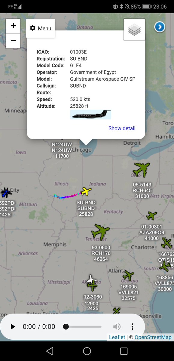 freedar_uk's tweet photo. Government Of #Egypt 🇪🇬 - Gulfstream GIV SP - SU-BND
Appears To Have Departed From Saint Louis Regional Airport (@flystl) #Illinois 🇺🇸✈️
#Freedar #Avgeek #gulfstream #egypt #Government #Illinois #StLouis #SUBND https://t.co/Y1rcQUk82z