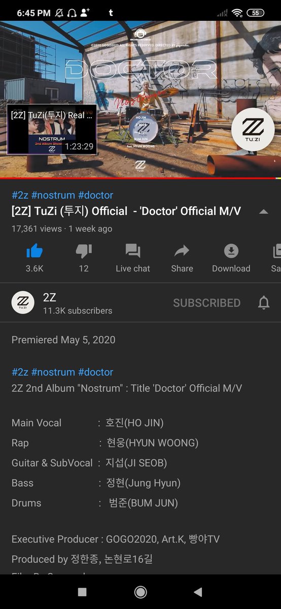 winklejh's tweet image. √ 2z - doctor (200515) #StreamDoctor @official2z youtu.be/JipujX1_8aQ