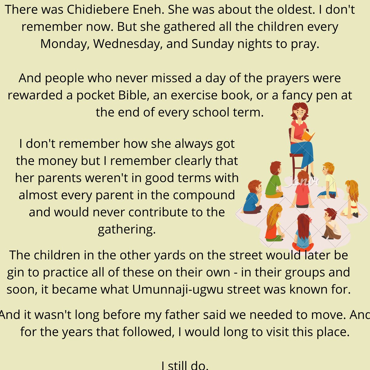Amaaranthine's tweet photo. Today, I wrote about a place from my childhood I've been longing to visit.
Do well to read.
Thank you.
#storritella
#writing
#FridayThoughts
#365DaysofWritingin2020
#day136 https://t.co/4QuuzU38rd