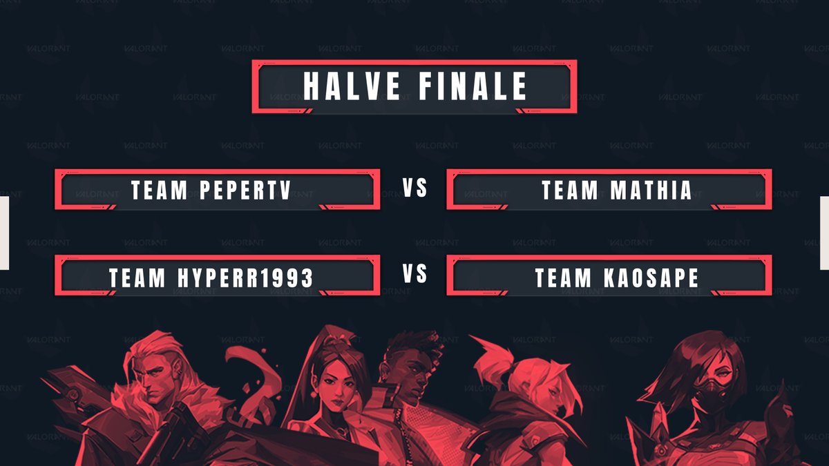 PlayVALORANTNL's tweet photo. Het was een avond vol passie en strijd! #VALBNLX
Dit zijn de overwinnaars die de halve finales gaan spelen zaterdag om 19:00.
@Peper_TV vs @MathiaTV
@hypeRR1993 vs @KaosApeGaming https://t.co/XN8NcaRXyX