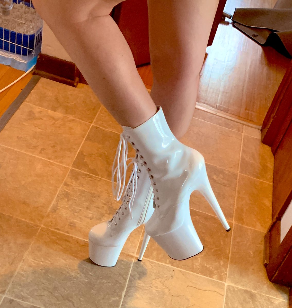 BrookRay11's tweet photo. Loving my new Pleaser shoes! ♥️ Remember to subscribe to my OnlyFans and see them in action along with some other things 😉 link in bio! #stripper #pleasershoes #pleasers #heels #onlyfans #dancer #poledance #poledancer #quarantine #nudes #NSFW https://t.co/r6mBj0JB8B