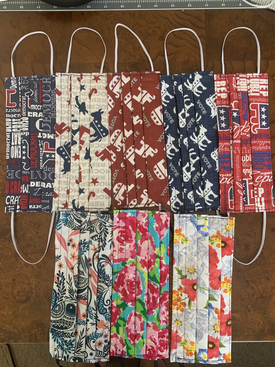 eileenvine's tweet photo. New masks going up tonight!  Check out https://t.co/CRJKZFBNTI
#govote #vote #Vote2020 #VoteBlue #VoteRed #yanggang #supportlocal #facemask #besafe @AndrewYang #bipartisan #coronavirus #etsyshop https://t.co/IcOUttihgO