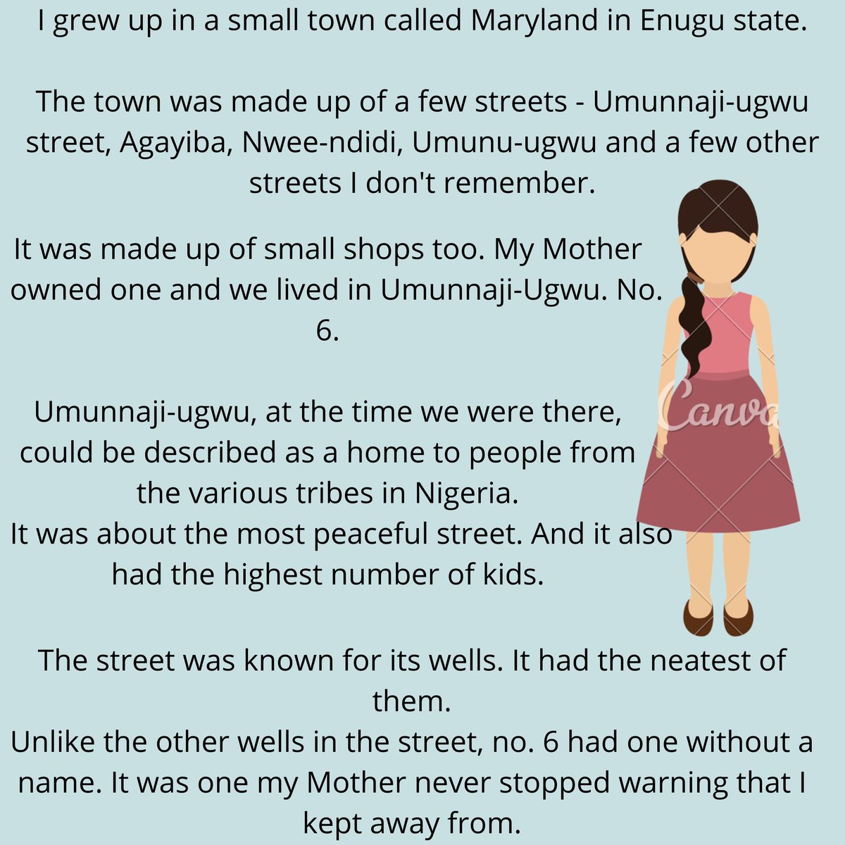 Amaaranthine's tweet photo. Today, I wrote about a place from my childhood I've been longing to visit.
Do well to read.
Thank you.
#storritella
#writing
#FridayThoughts
#365DaysofWritingin2020
#day136 https://t.co/4QuuzU38rd