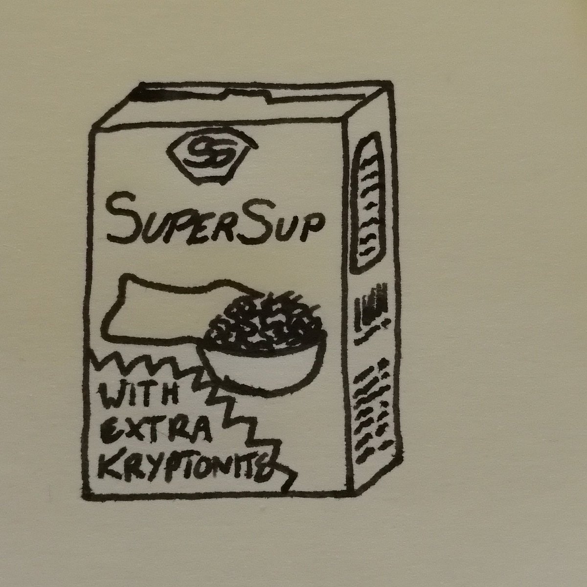 kattsaurus's tweet image. Cereal #dailydoodle #beginnerdoodles #postitdoodle