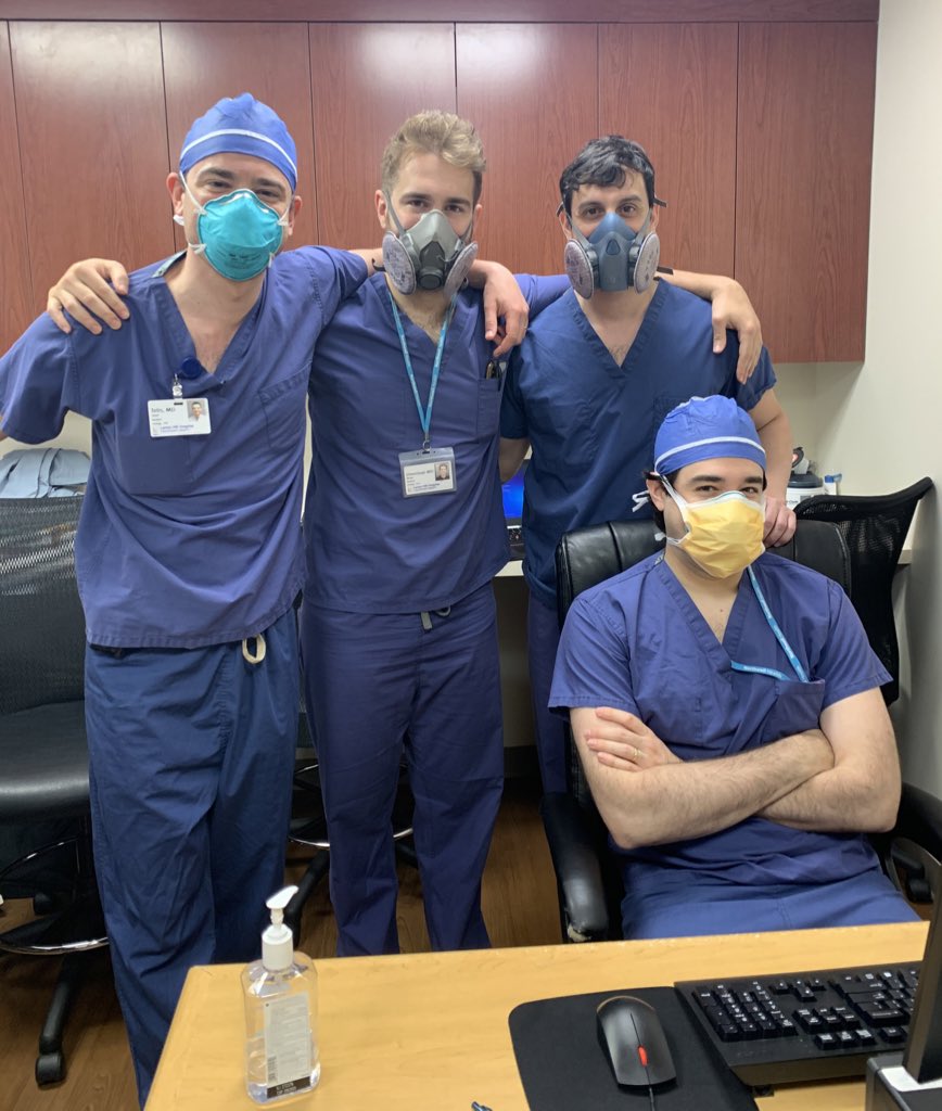 #Urology Clinic during #COVID - important to have a great resident team!

We’re working on eye smiling....