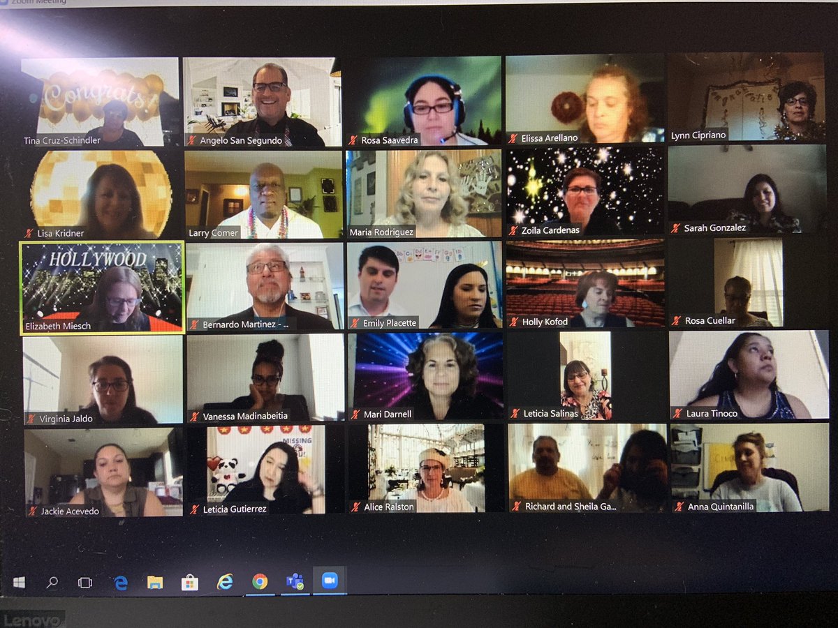 Teachers celebrating teachers.  We CELEBRATE our Teacher of the Year-Mrs. Placette &amp; Teacher of Promise-Mr. Comer