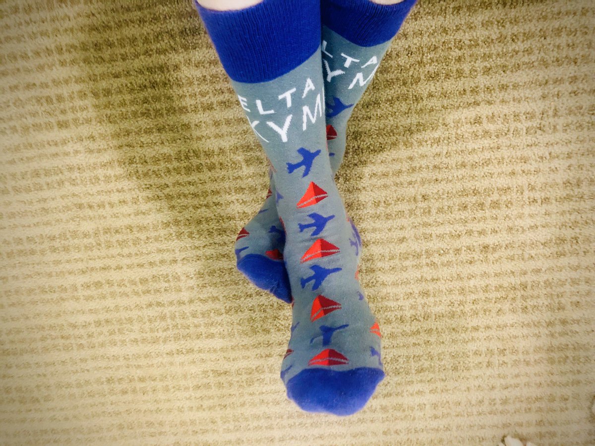 Grounded at home doesn’t mean I can’t rock some <a href="/delta/">Delta</a> travel fashion! Stylin