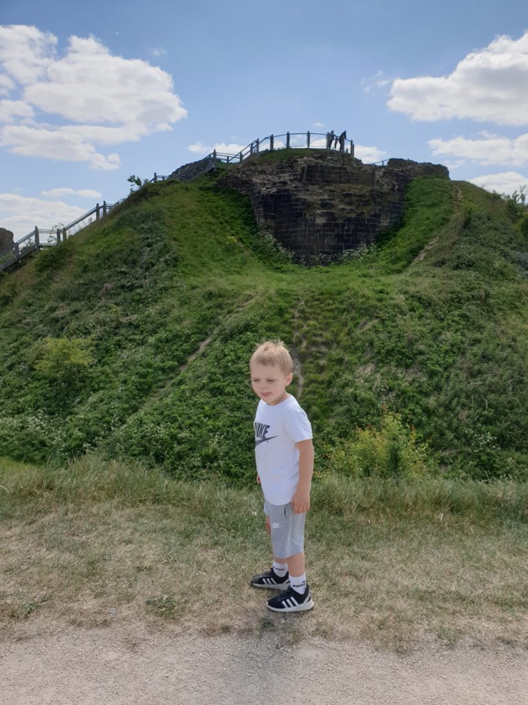 sophP18's tweet photo. Bike ride up to sandal castle the other day the boys loved it and talking about the #battleofwakefield @st_michaels_ce https://t.co/IoIhnQIZ43