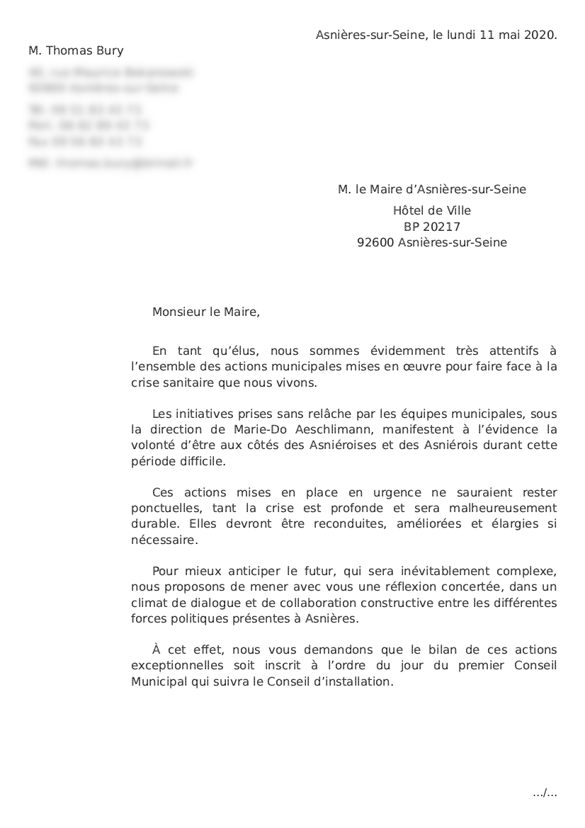 mcbaillet2020's tweet photo. Courrier des élus #ChoisirAsnières adressé à Manuel Aeschlimann.

#Asnières
#PasquiniGuillardBury

@FMPasquini @lguillard_eelv @ThomasBury92600 @altcitasnieres @EELVAsnieres https://t.co/cZai7fFOWI