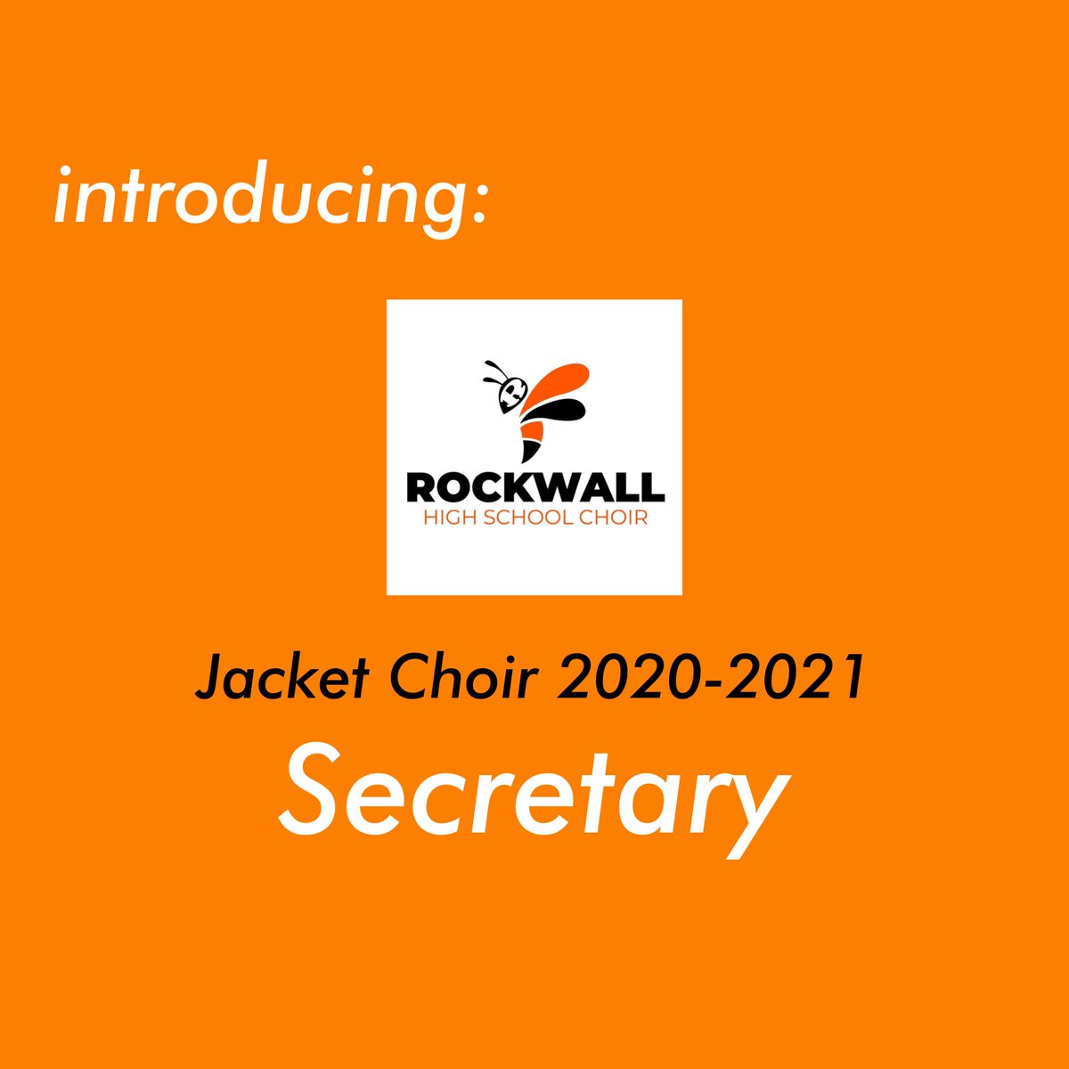 RockwallHSchoir's tweet photo. y’all... we’re getting warmer!! 😬😬
it’s time to announce our 2020-21 secretary!
our incumbent this year was kat mok! https://t.co/X9w8egzJGx