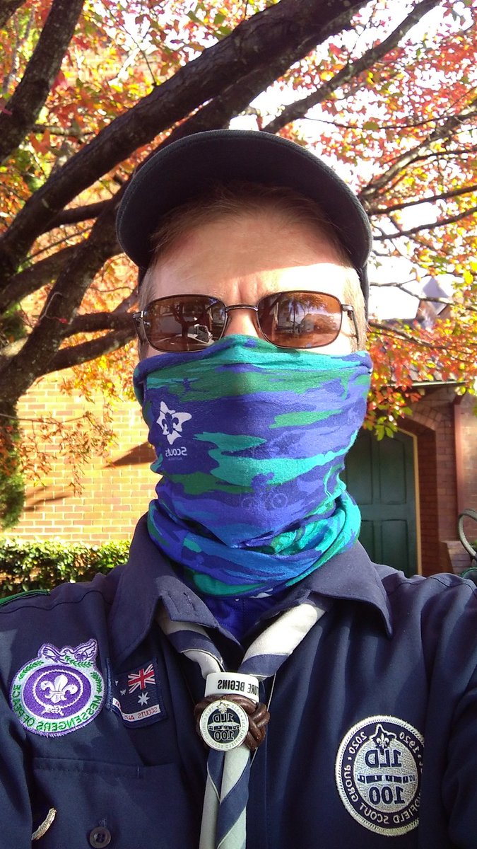 ScoutsFirst's tweet photo. One Scout leader out waiting for the social distancing, exercising Scouts to pass by on today's selfie treasure hunt. I wonder where this is? https://t.co/hWRQl2AD75