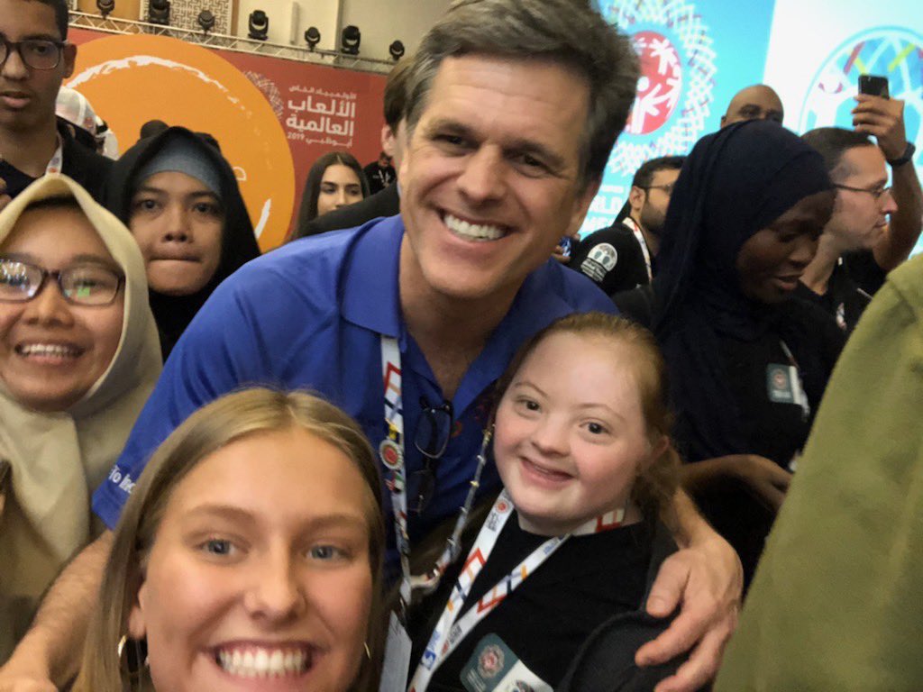 TimShriver's tweet image. Happy graduation #classof2020! I know it’s not the graduation you imagined, but I hope it can be one that reminds you how strong you are &amp;amp; how much your voice matters. Joy &amp;amp; Evie, unified partners, are role models of the endless resilience of your generation. @SpecialOlympics