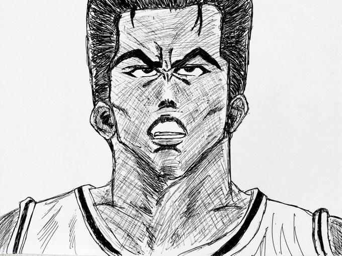 赤木の方がフケてるぞ!!

#ボールペン画
#模写
#スラムダンク
#牧紳一 