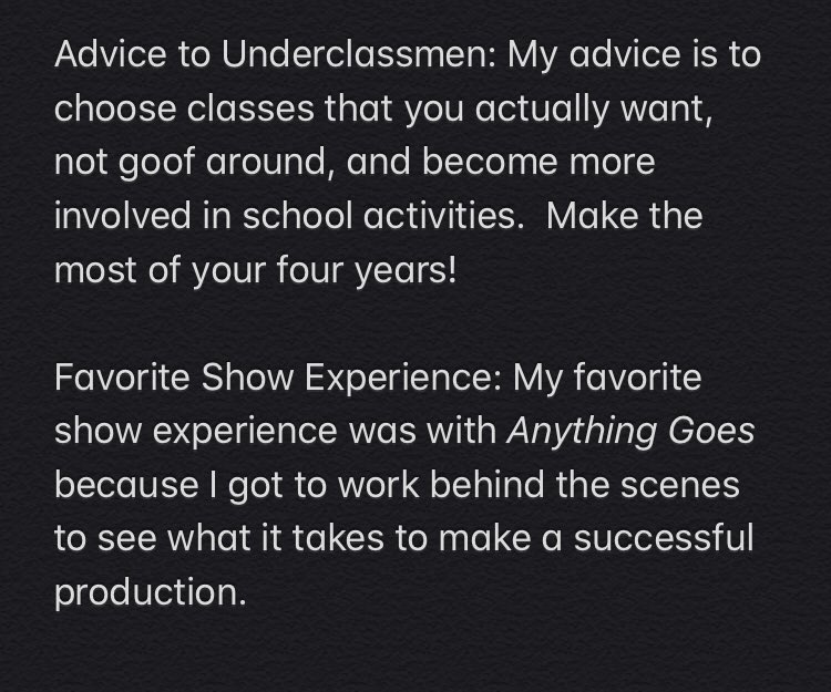 ALBTheatre's tweet photo. Senior Showcase #5! One of the funniest kids I know, and someone I can always talk horror movies too. Congrats, Daniel! #beawonder #wonderstheatre #seniorshowcase #ClassOf2020 #wondersnevercease #mykcs https://t.co/Kvmr9PUdOf