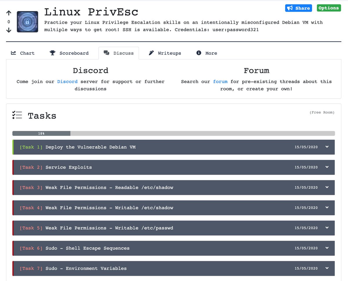 0xTib3rius's tweet image. Sneak peek! #WorkInProgress #TryHackMe #LinuxPrivEsc #OSCP #InfoSec 😁