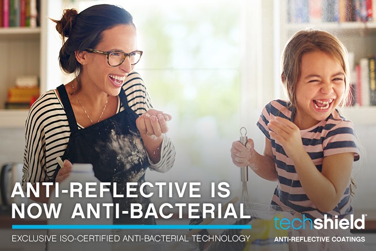 eyecarebusiness's tweet photo. VSP Optics announced the launch of #TechShield Anti-Reflective Coatings with #ISO-certified anti-bacterial technology—marking the first-ever AR coatings for ophthalmic #lenses in the U.S. that include #antibacterial technology certified by @isostandards: https://t.co/SSbBacjmjt. https://t.co/6O7gGCzBwI