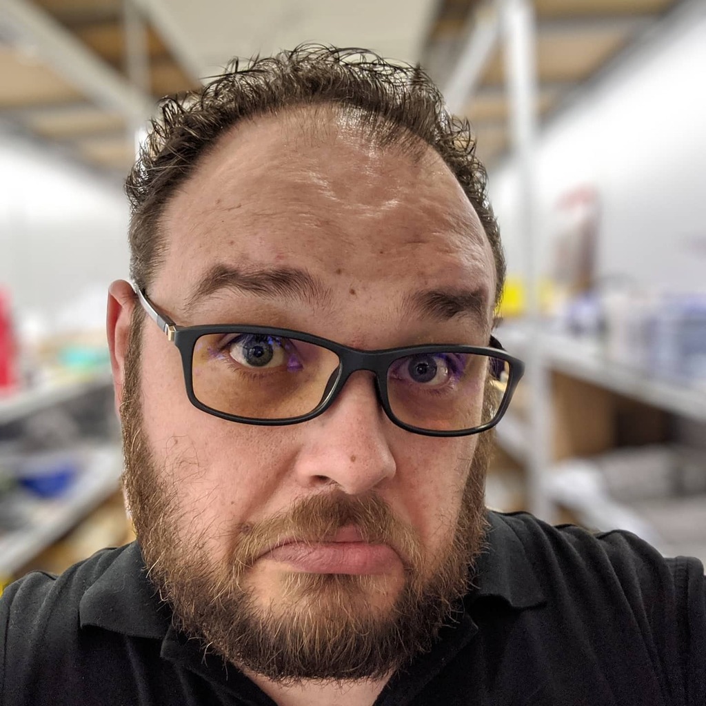 tehJoshie's tweet photo. #happyfridayeveryone 
Gonna try out some of these fancy computer glasses to help with eyeball strain. We will see how it goes. You think they suit me? https://t.co/TITDNb8oyV https://t.co/ihQ5ecOzQj