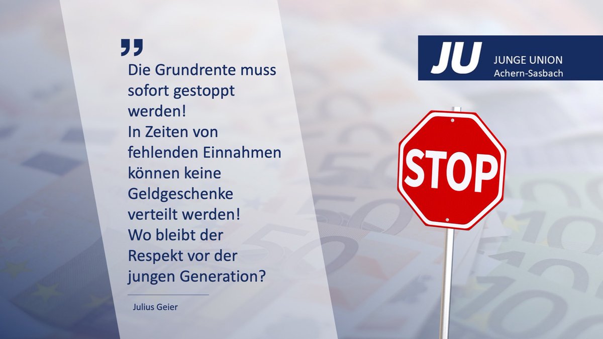 Unser Vorsitzender bringt es auf den Punkt! #grundrente #gerechtigkeit #respekt #respektrente ⁦<a href="/cducsubt/">CDU·CSU</a>⁩ ⁦<a href="/CDU/">CDU Deutschlands</a>⁩ ⁦<a href="/Junge_Union/">Junge Union Deutschlands</a>⁩ ⁦<a href="/jubw/">JU Baden-Württemberg</a>⁩ ⁦<a href="/_FriedrichMerz/">Friedrich Merz</a>⁩ ⁦<a href="/CSU/">CSU</a>⁩ ⁦<a href="/TKuban96/">Tilman Kuban</a>⁩ ⁦<a href="/rbrinkhaus/">Ralph Brinkhaus</a>⁩ ⁦<a href="/MIT_bund/">Mittelstands- und Wirtschaftsunion (MIT)</a>⁩ ⁦<a href="/gaborsteingart/">Gabor Steingart</a>⁩
