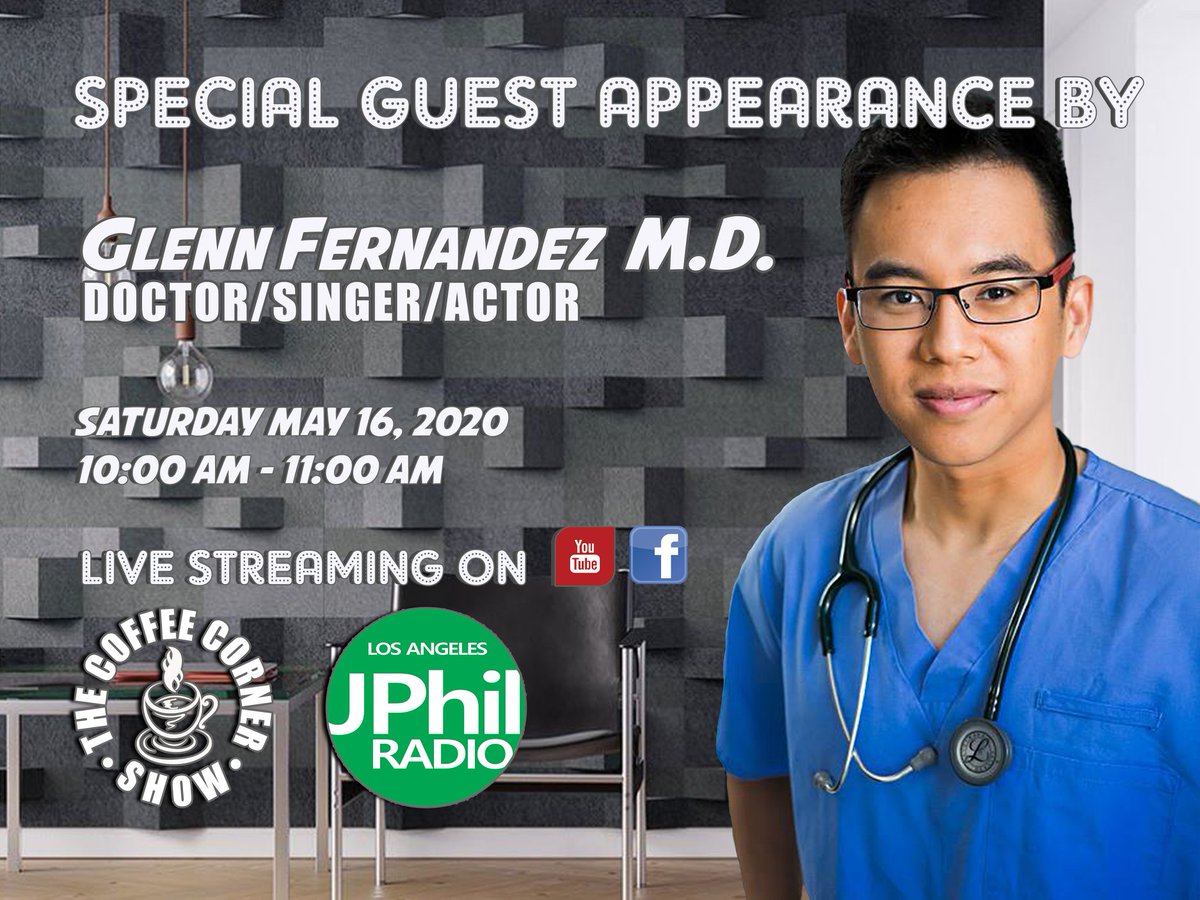 TenorGlenn's tweet photo. I'm going to do another #interview tomorrow with host @PaulMirador #quantinelife #singer #actor #doctor https://t.co/luXy19nZsl
