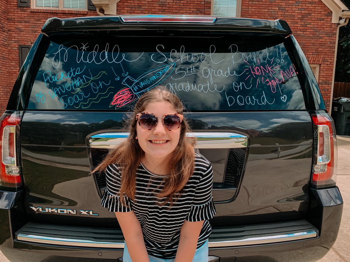 wanderlustsix's tweet photo. That’s a wrap on 5th grade! 😭👩🏻‍🎓So proud of this girl! She had an amazing year and will be rocking AC classes next year! She had the absolute best teacher we could have asked for!! @teachertrisha12 I hope her ☀️Sunshine spirit always shines bright! #vaughanstrong https://t.co/BR1IySolZo