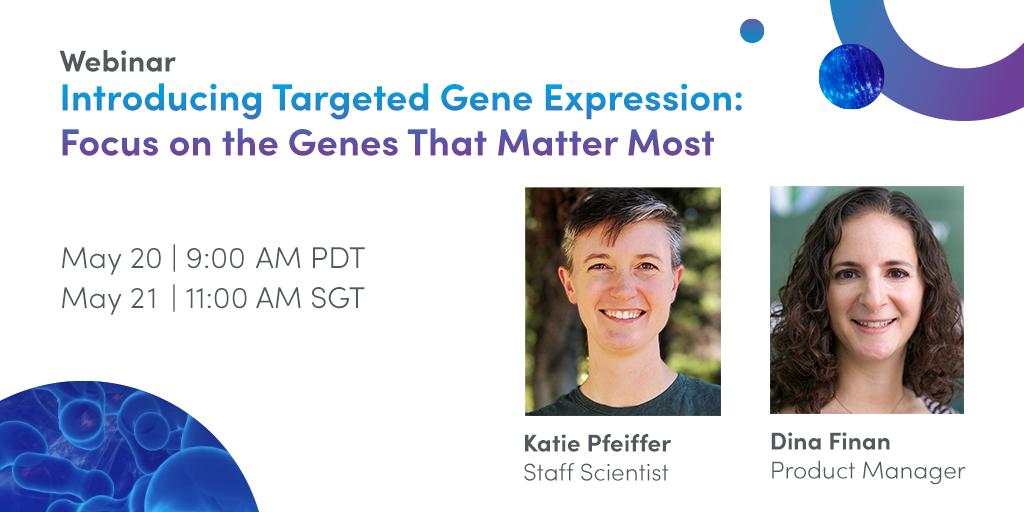 Target your genes of interest with pre-designed cancer, immunology, and gene signature panels, or design your own panel. Join this webinar &amp; learn how to increase efficiency and scale your research with our new Targeted Gene Expression Solution. Register: bit.ly/3bgpLEO