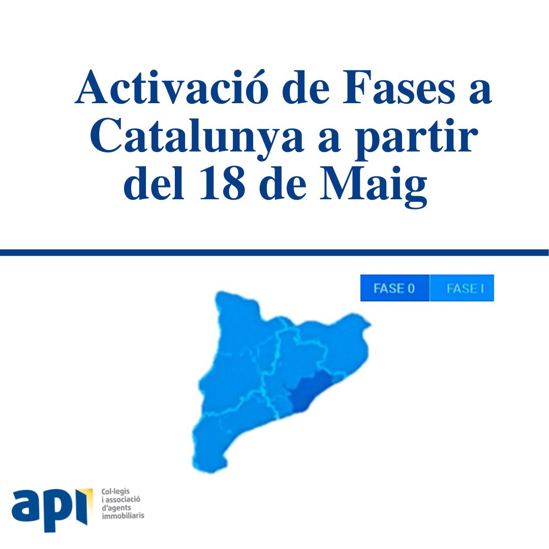 apicatalunya's tweet image. Girona, Lleida i la Catalunya Central entren dilluns en Fase 1. Barcelona i la seva àrea metropolitana Nord i Sud així com Baix Montseny veuran alleugerades les restriccions tot i no avançar de fase.Més informació una vegada emès el BOE. #coronavirus #desescalada #COAPIBCN #AIC