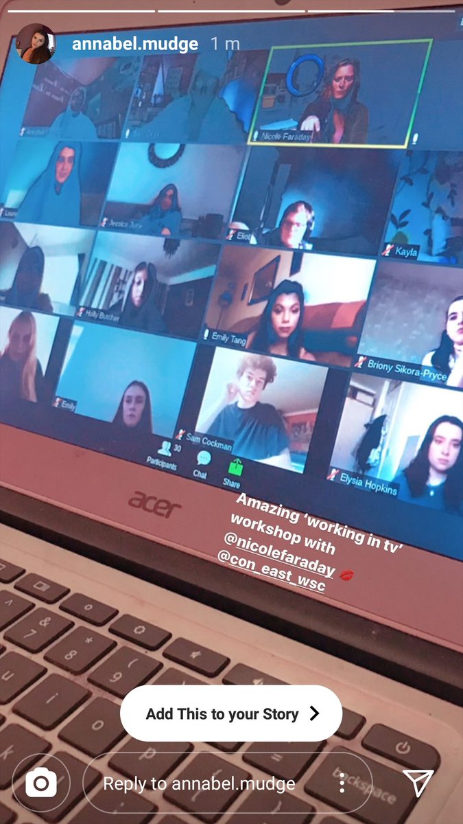 Nickyfar's tweet photo. Delighted with my two zoom tv terminology and technique classes I taught for @coneastsummer today and yesterday...thanks so much for having me xx https://t.co/FLrXwWfntJ