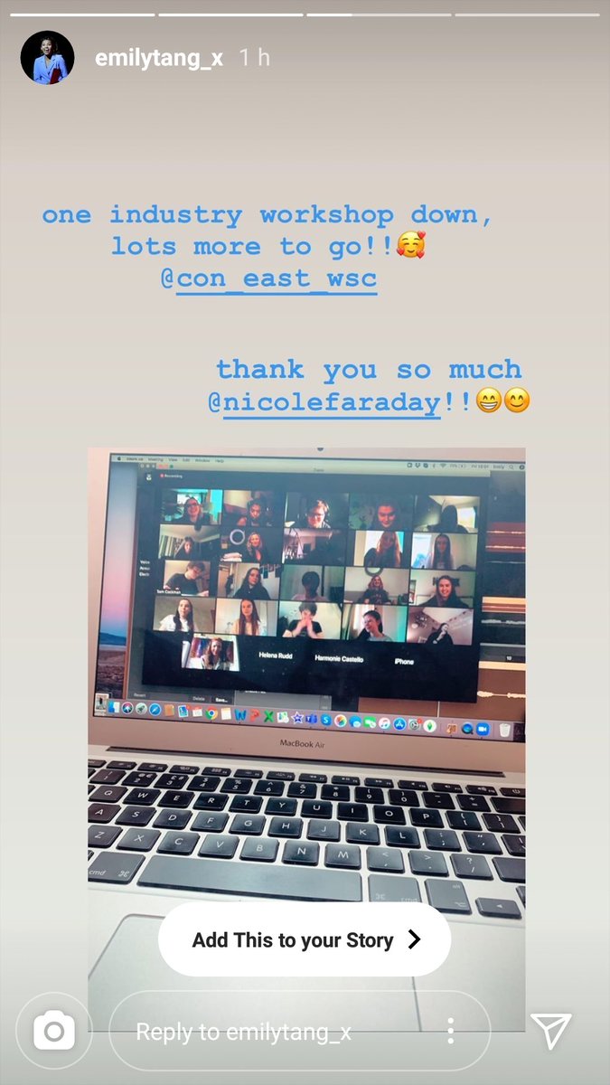 Nickyfar's tweet photo. Delighted with my two zoom tv terminology and technique classes I taught for @coneastsummer today and yesterday...thanks so much for having me xx https://t.co/FLrXwWfntJ