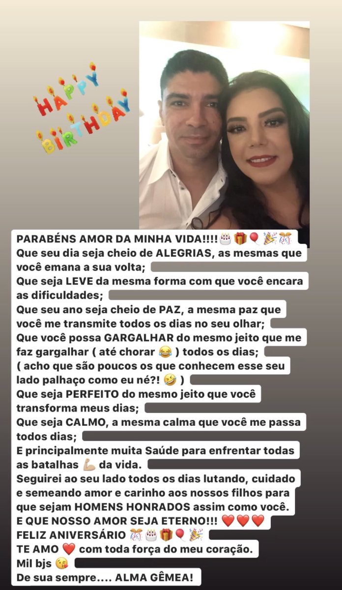 Lilian_11's tweet photo. Feliz Aniversário 🎊🎁🎉🎈🎂 Amor da minha vida @Renato_11 #MeusRs #Família #TeAmo https://t.co/jAwspIB8g2