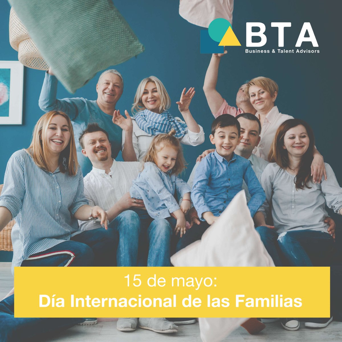 TalentBta's tweet image. 15 de mayo- Día de las Familias
#BePresent Disfrutá a los que tenés cerca

#BTA #BusinessTalentAdvisors #BTATalentAcquisition #BTAVentureBuilder #BTABusinessAdvisors  #FromPassionToBusiness  #MakingYourDreamsComeTrue #FromTalentToBusiness  #BecomeAnEntrepeneur