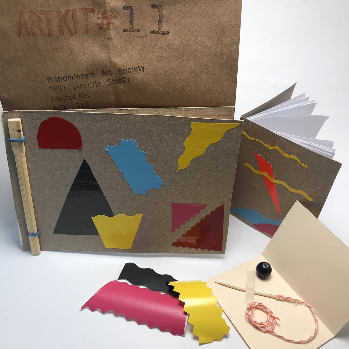 wonderneath1's tweet photo. Open Studio Kit # 11.... is Bookbinding! Try 2 simple bookbinding techniques that can be easily adapted with materials you have at home! (PS We are currently out of masks but may get more next weekend... stay tuned) #stickbinding #saddlestitchbinding #openstudio #4CsFoundation https://t.co/fbJZqq78jm