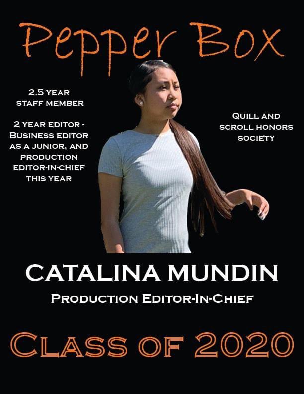 RHSPepperBox's tweet photo. Pepper Box 2020 Senior Shoutout - Day 5

Catalina Mundin and Mackenzie Davis!! Round of applause 👏 https://t.co/fJGD13LfIi