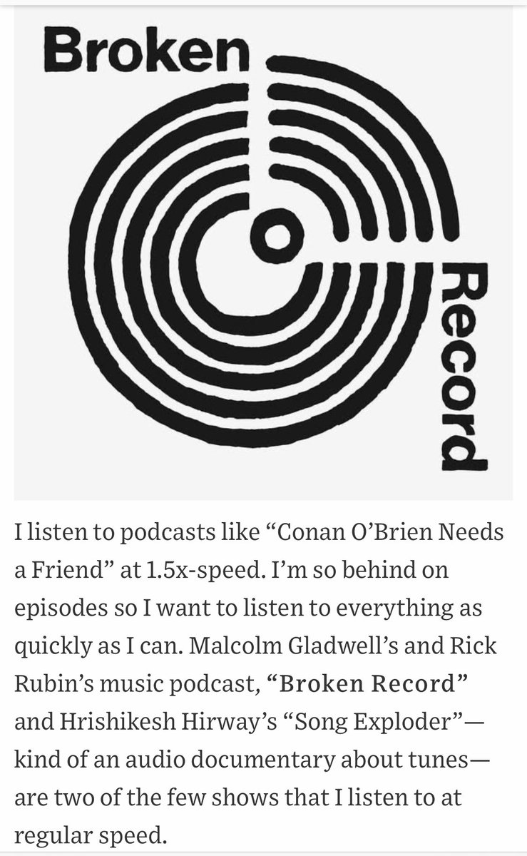 pushkinpods's tweet photo. An essential podcast for #LastDance director @jasonmhehir? @RickRubin and @Gladwell's #BrokenRecordPod.

Read the @WSJ's full piece on what Jason's listening to and how he crafted his hit Michael Jordan doc for @espn. https://t.co/iK2Hiih3qi https://t.co/1ndMw68GIg