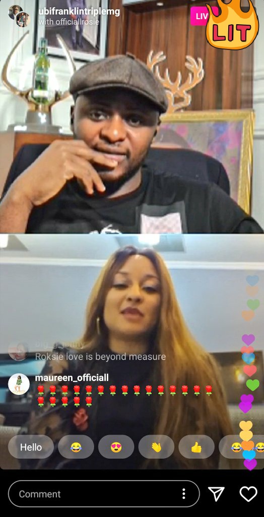 Yohanna_Luvie's tweet photo. YOU'RE missing a lot of you're not on this Live session with @ubifranklin1 and @officiallrosie on Instagram!!!!
#Rosie #RoksiePressingNecks
#Roksie #UltimateLoveNG #MorienMaria #WayUpNorthEP Mr Biggs Will Smith #AllToYou #OPPOReno3series https://t.co/jmSFuKR1Sn