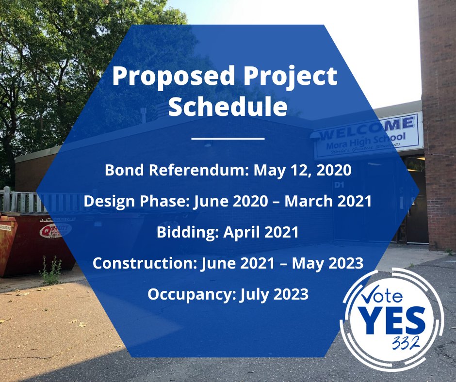 Here is a tentative schedule for the upcoming construction.

#MustangStrong