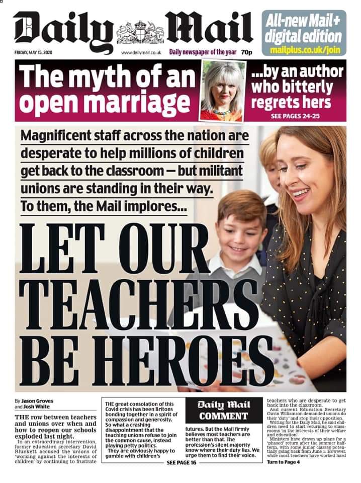 Massive858's tweet photo. The "R" may be rising but remember, there is no "R" in school.......
#coronavirus #schoolsreopening #fuckthedailymail https://t.co/S0PVhOgHJR