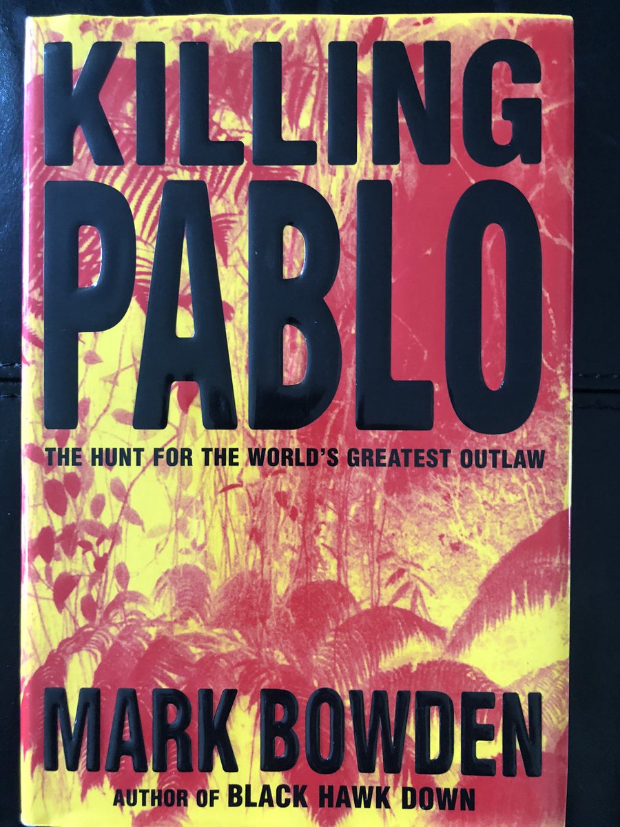Today’s 2 books on one specific topic: nonfiction thrillers by Mark Bowden *not* called Black Hawk Down.“Killing Pablo: The Hunt for the World’s Greatest Outlaw”“Guests of the Ayatollah: The First Battle in America’s War with Militant Islam”