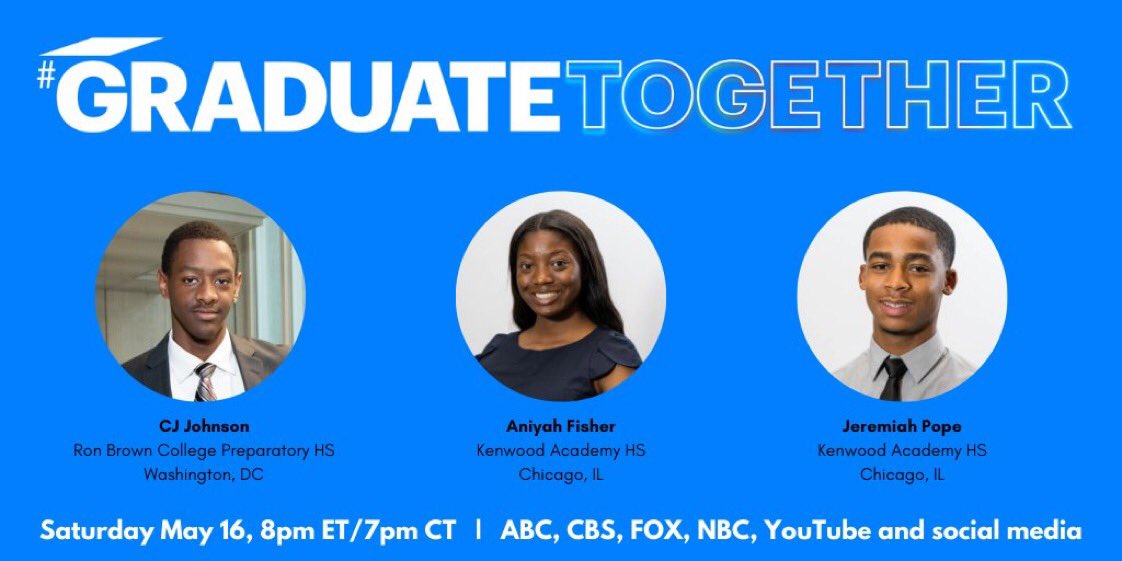 Can’t wait to watch our #floFellow Aniyah from <a href="/BroncoSociety/">Kenwood Academy</a> tomorrow night on TV as part of the <a href="/GradTogether/">Graduate Together</a> celebration from the <a href="/ObamaFoundation/">The Obama Foundation</a> !! We are so very proud of her and all of our graduates!! 🎉