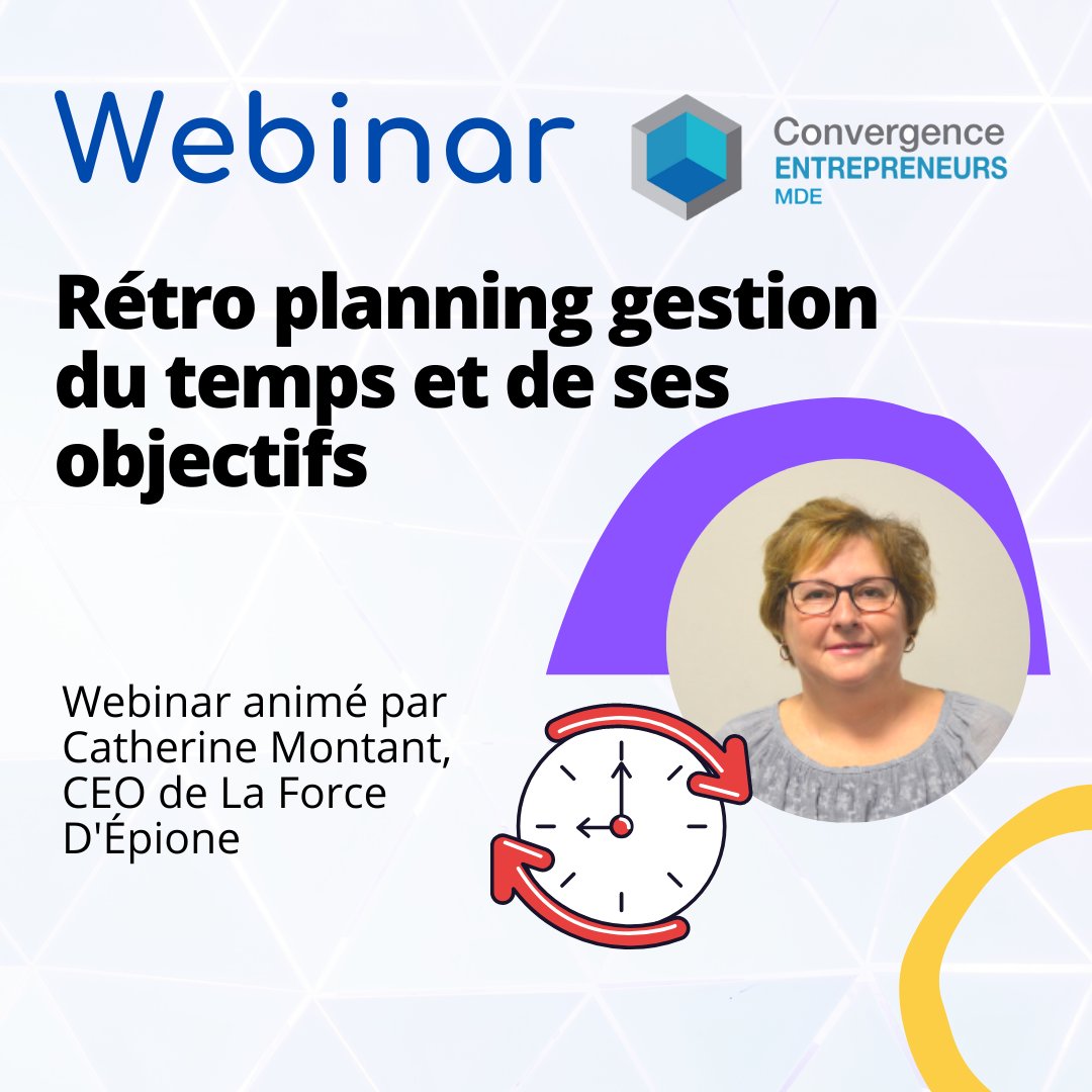 MDE_CE's tweet photo. #Webinar #COVIDー19 

📅Rendez-vous lundi 18 mai à partir de 09H30 pour un webinar intitulé "Rétro planning : gestion du temps et de ses objectifs" présenté par Catherine Montant, fondatrice de La Force D'Épione.

Pour vous inscrire, envoyez un mail à 👉 entreprises@mde-ce.com https://t.co/dmjrkYXOgz